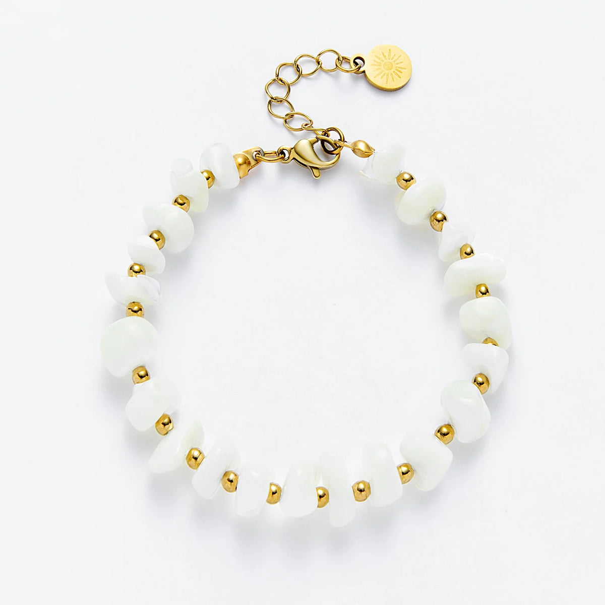 Mauka Gold Shell Clasp Bracelet
