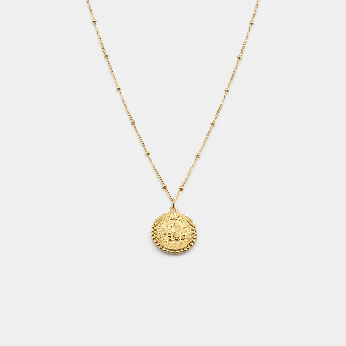 Get Back St. Christopher Satellite Coin Necklace