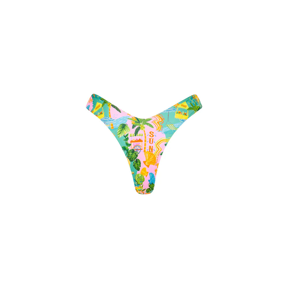Kulani Kinis Sunlit Spritz Y Cheeky Bikini Bottom