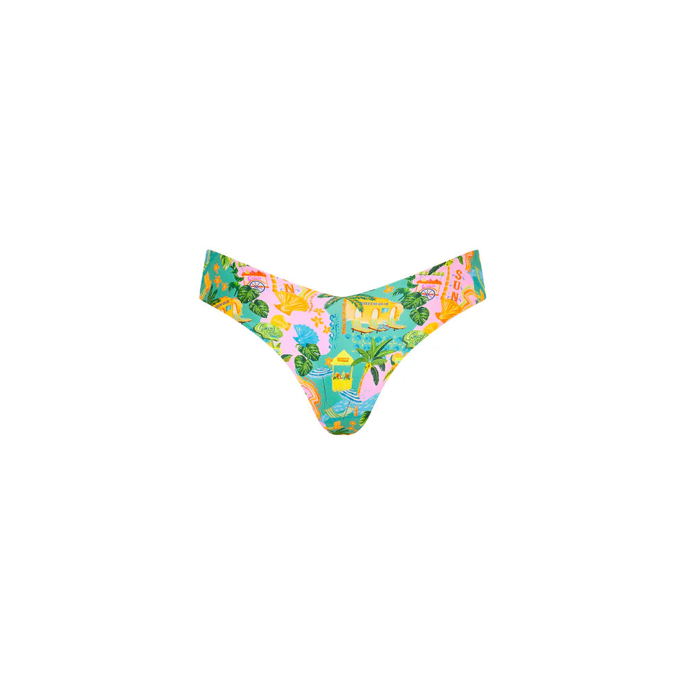 Kulani Kinis Sunlit Spritz Cheeky V Bikini Bottom