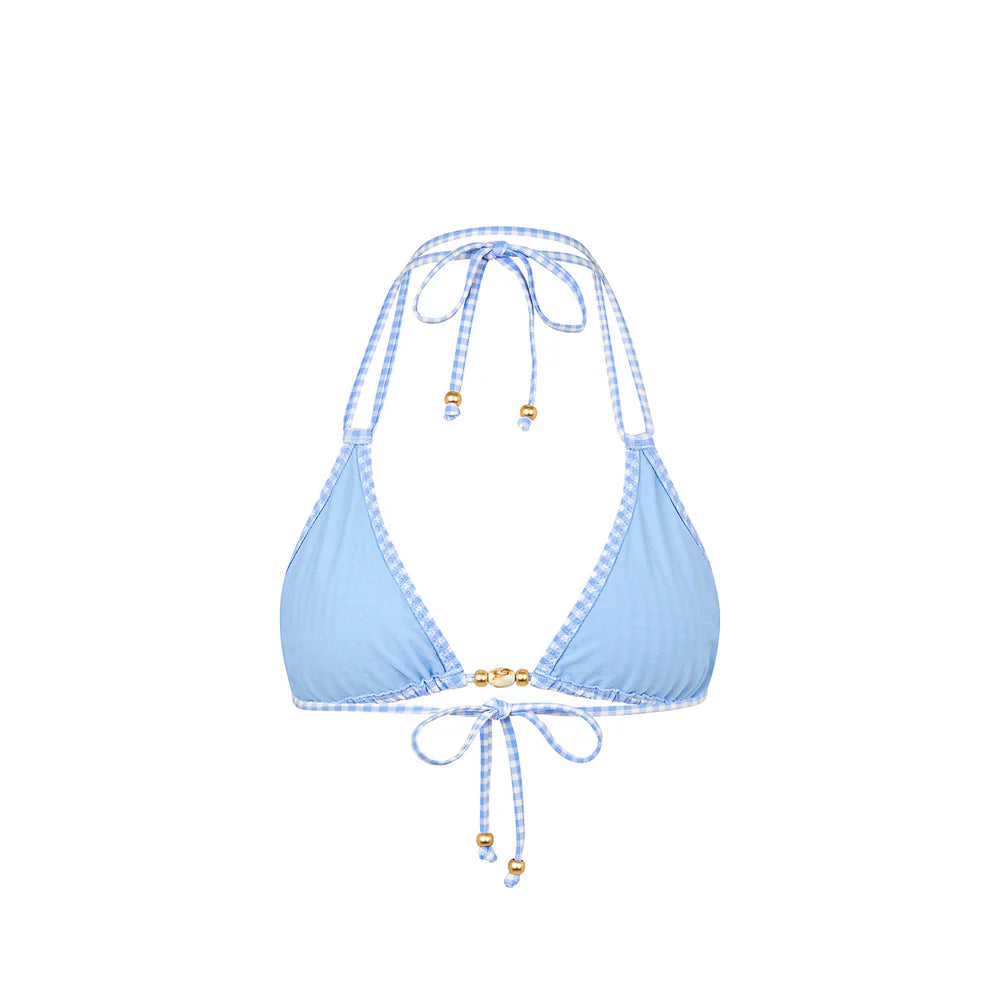 Kulani Kinis Skinny Dip Simple Strap Halter Bikini Top