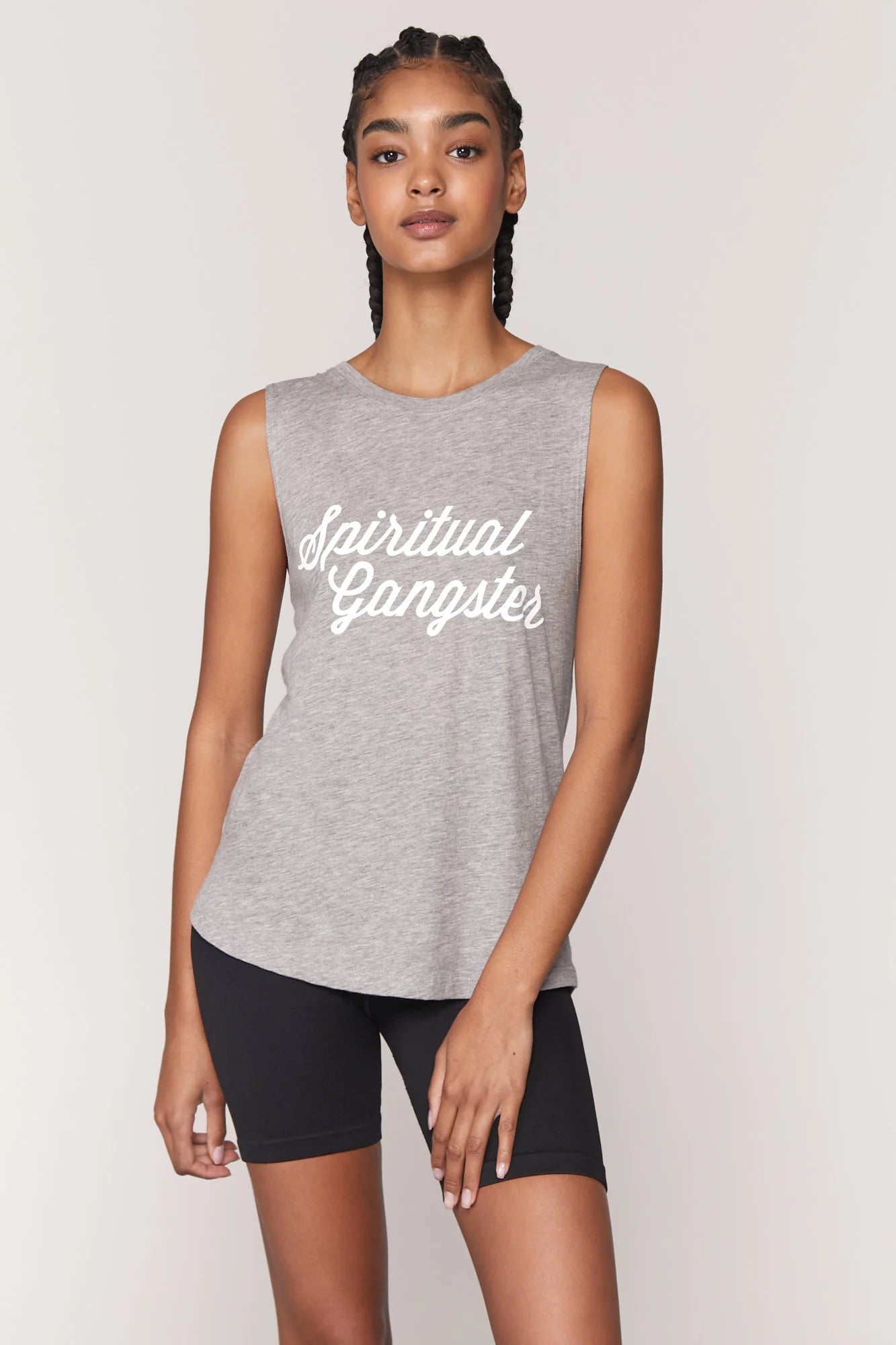 Spiritual Gangster SG Script Muscle Tee