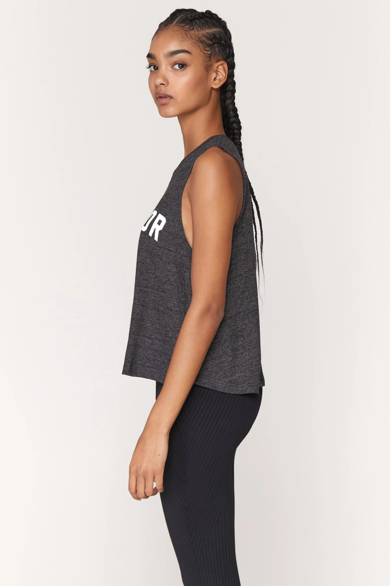 Spiritual Gangster Vintage Black Warrior Crop Top