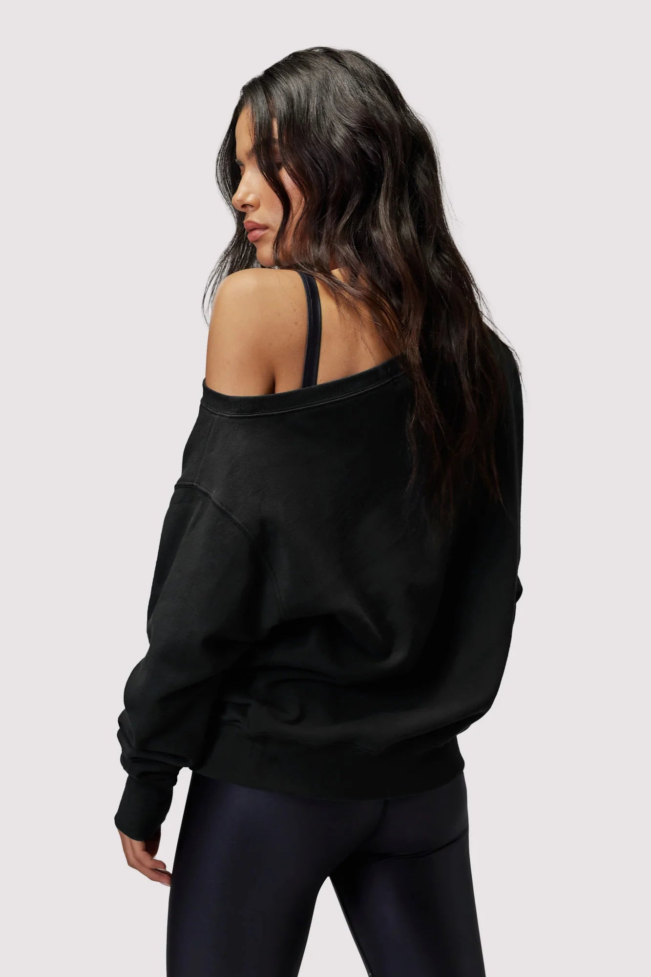 Spiritual Gangster Vintage Black Vida Off Shoulder Top
