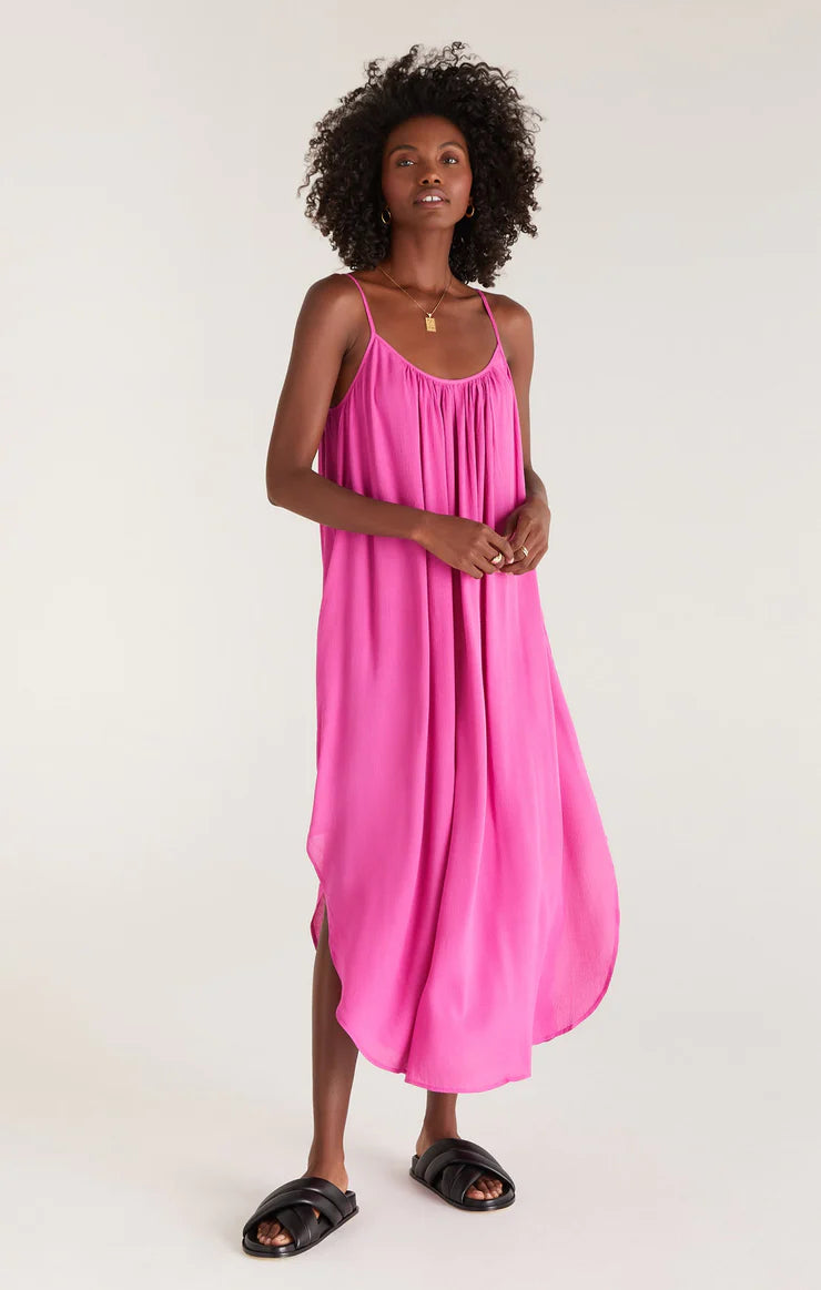 Z Supply Tiana Crinkle Midi Dress