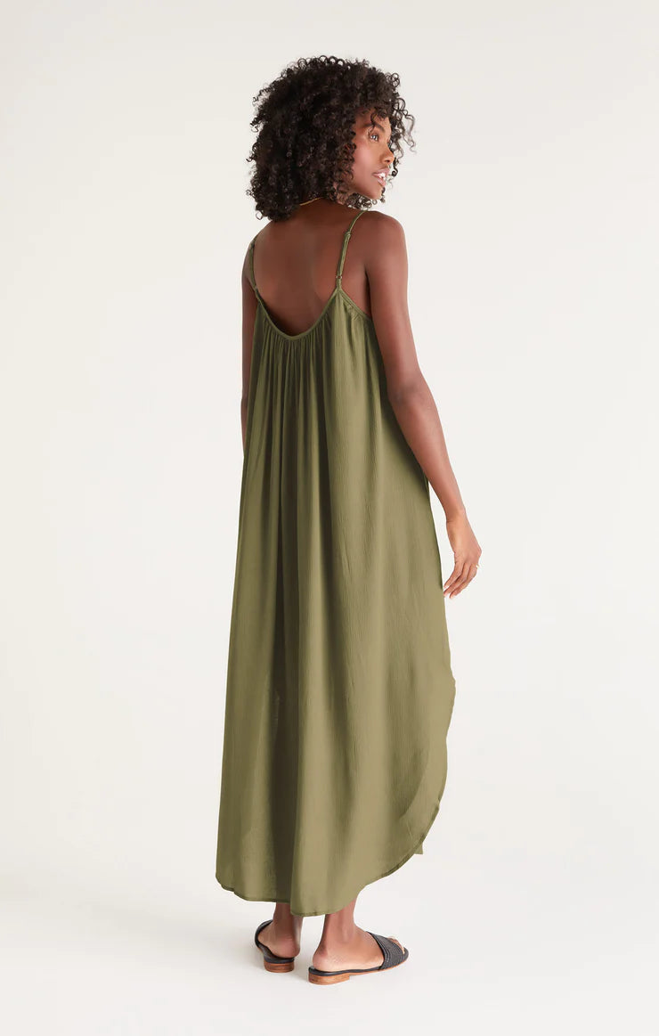 Z Supply Tiana Crinkle Midi Dress