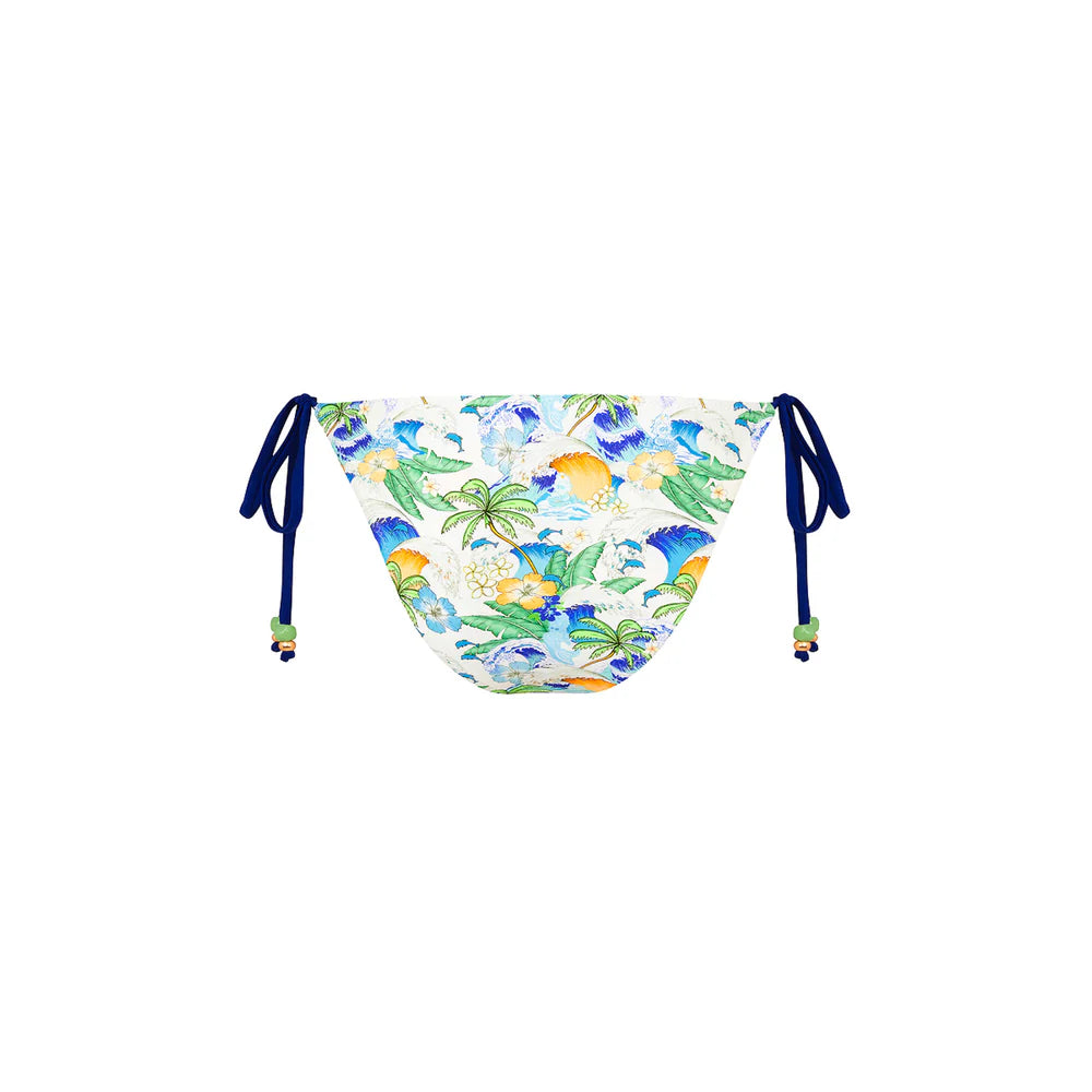 Kulani Kinis Blue Crush Full Coverage Tie Bikini Bottom