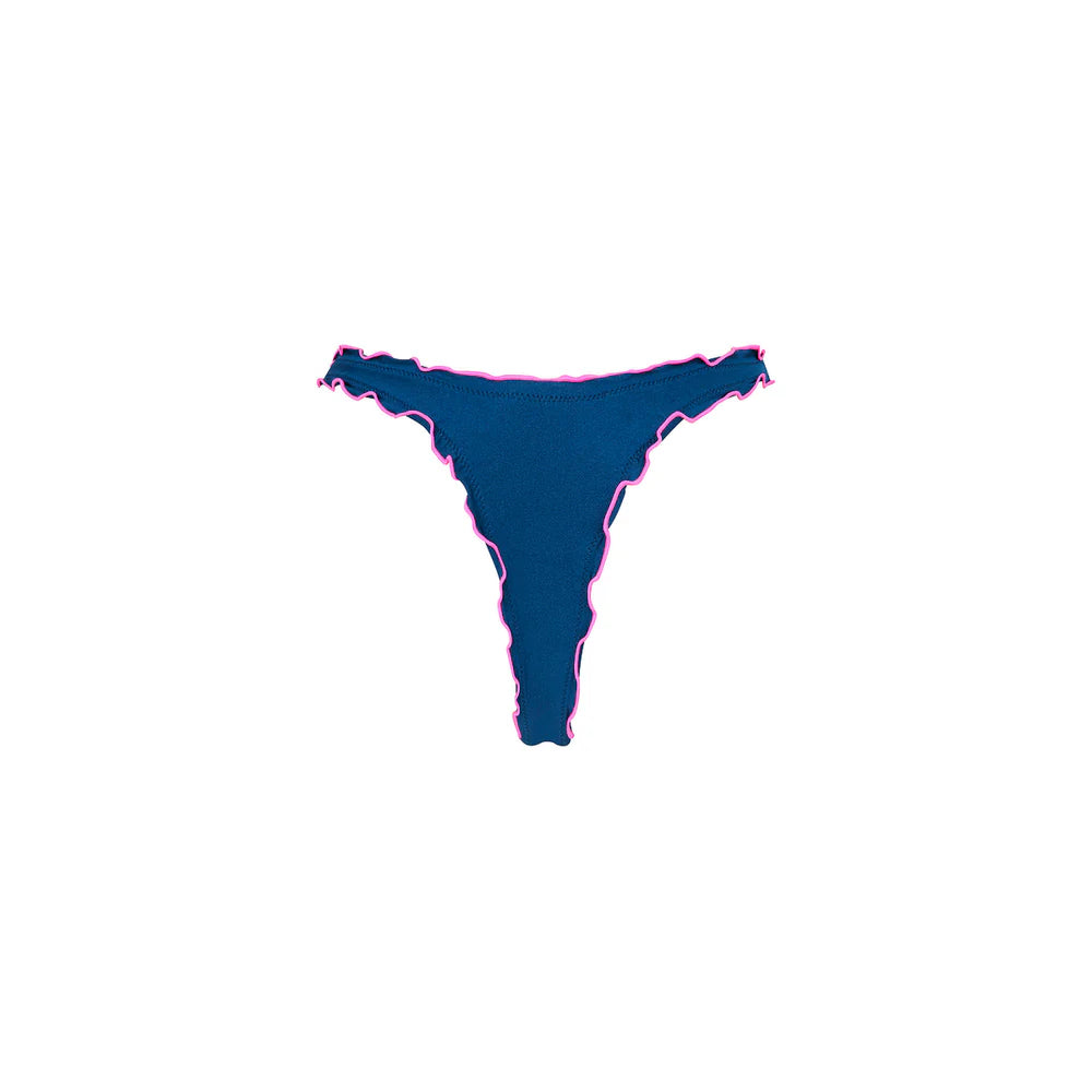 Kulani Kinis Mystic Moon Lettuce Edge Thong Bikini Bottom