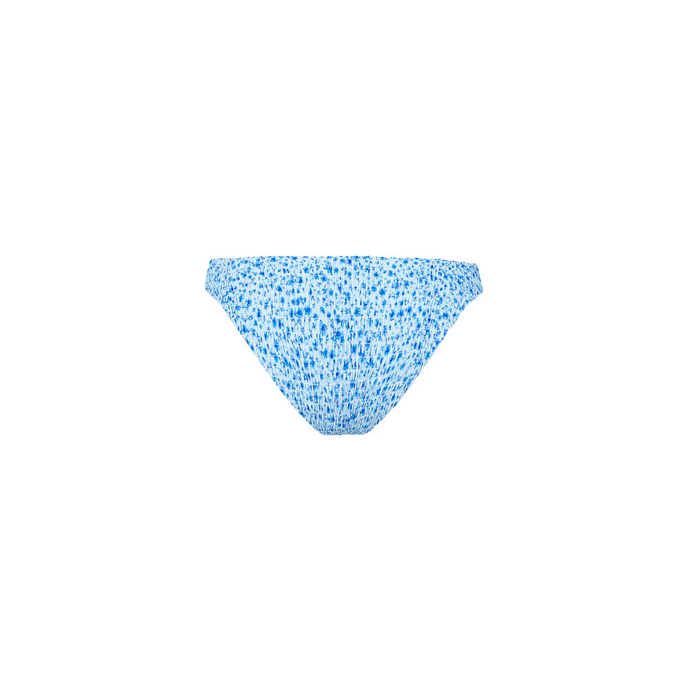 Kulani Kinis Dream Flower Shirred Minimal Full Coverage Bikini Bottom