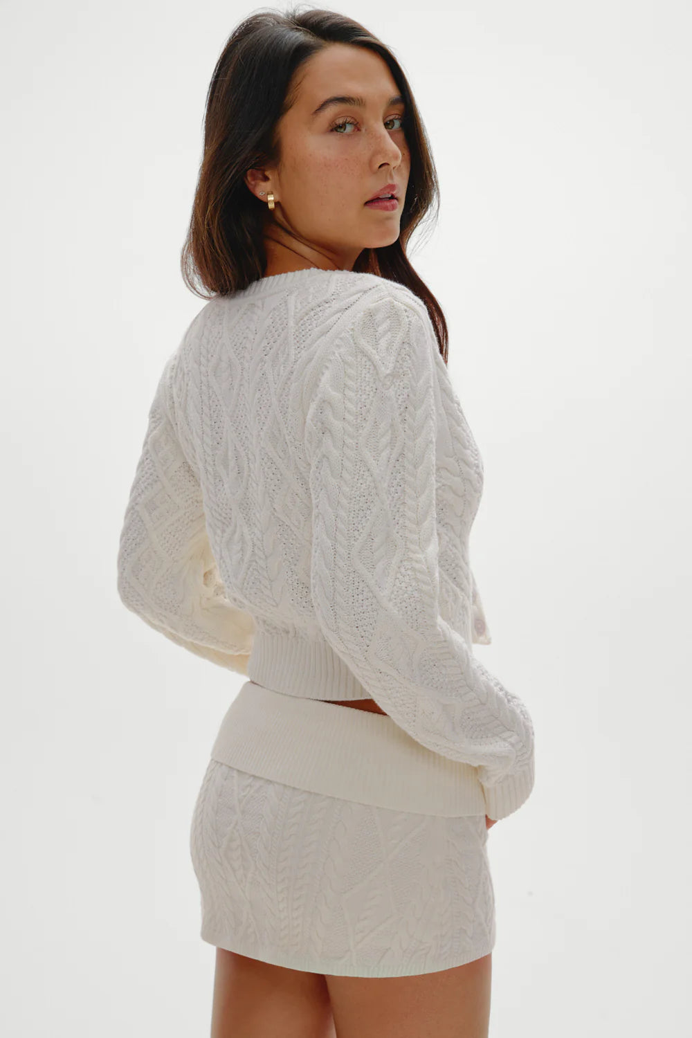 Frankies Marley Cable Knit Cardigan