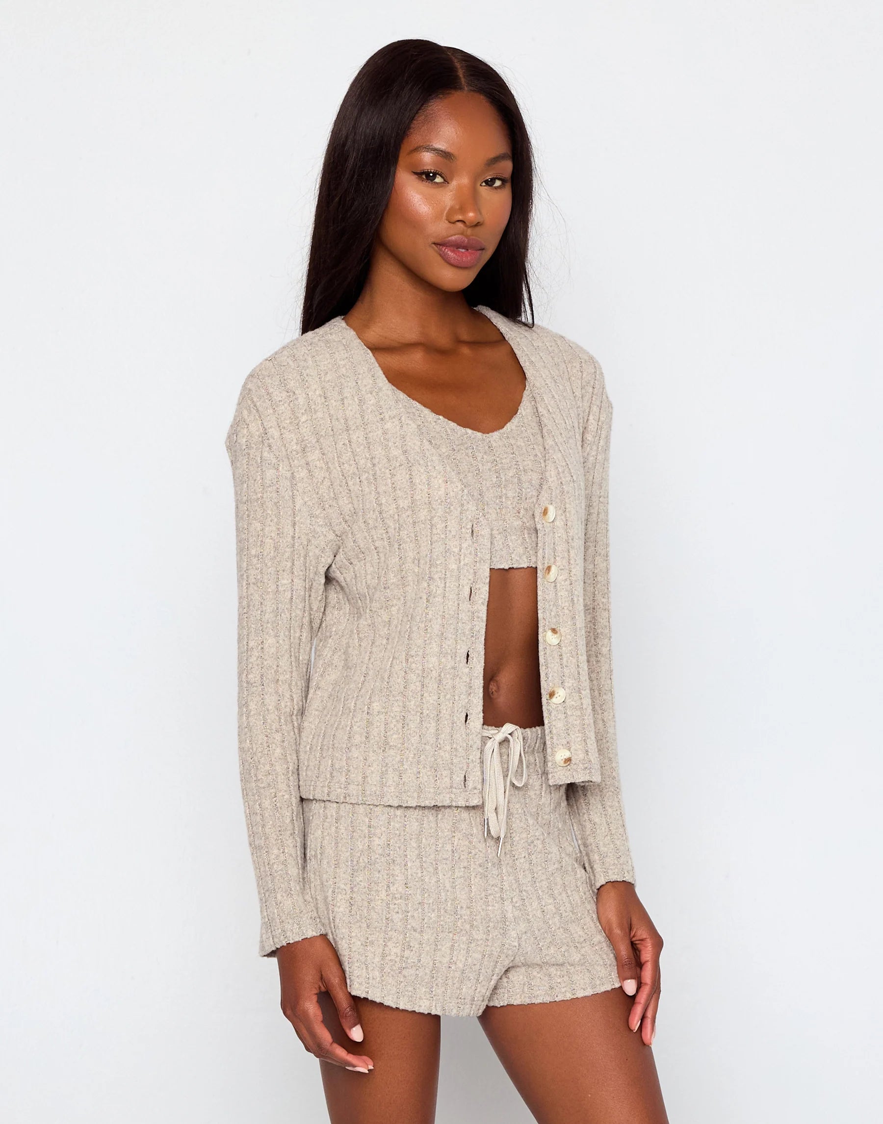 Beach Bunny Lounge Mai Long Sleeve Cardigan