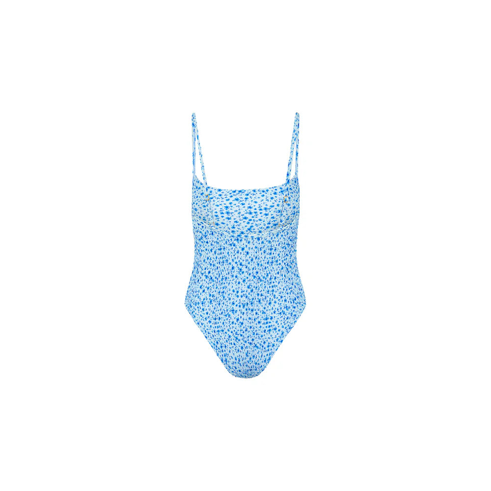 Kulani Kinis Dream Flower Shirred Low Back One Piece