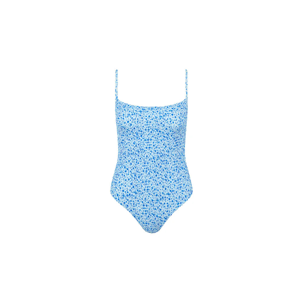 Kulani Kinis Dream Flower Shirred Low Back One Piece