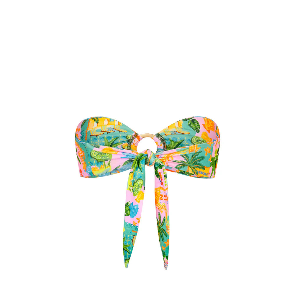 Kulani Kinis Sunlit Spritz Strapless Bandeau Bikini Top