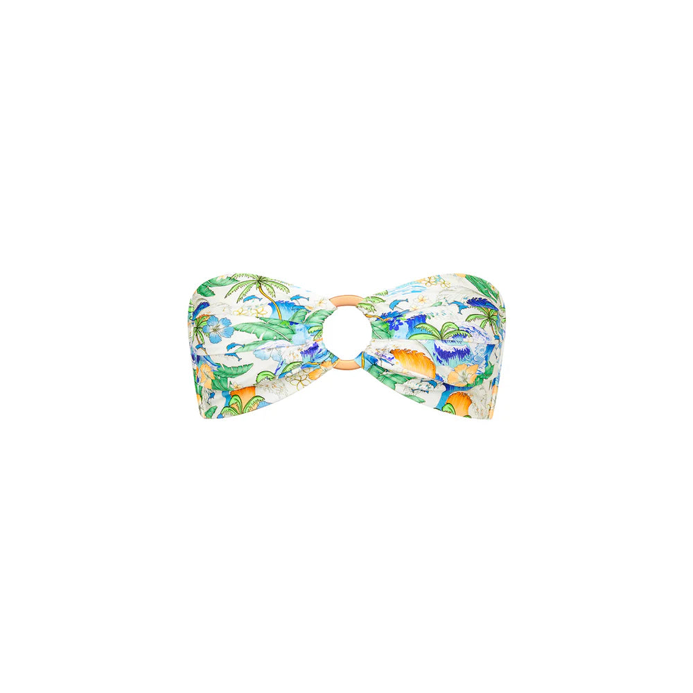 Kulani Kinis Blue Crush Strapless Bandeau Bikini Top