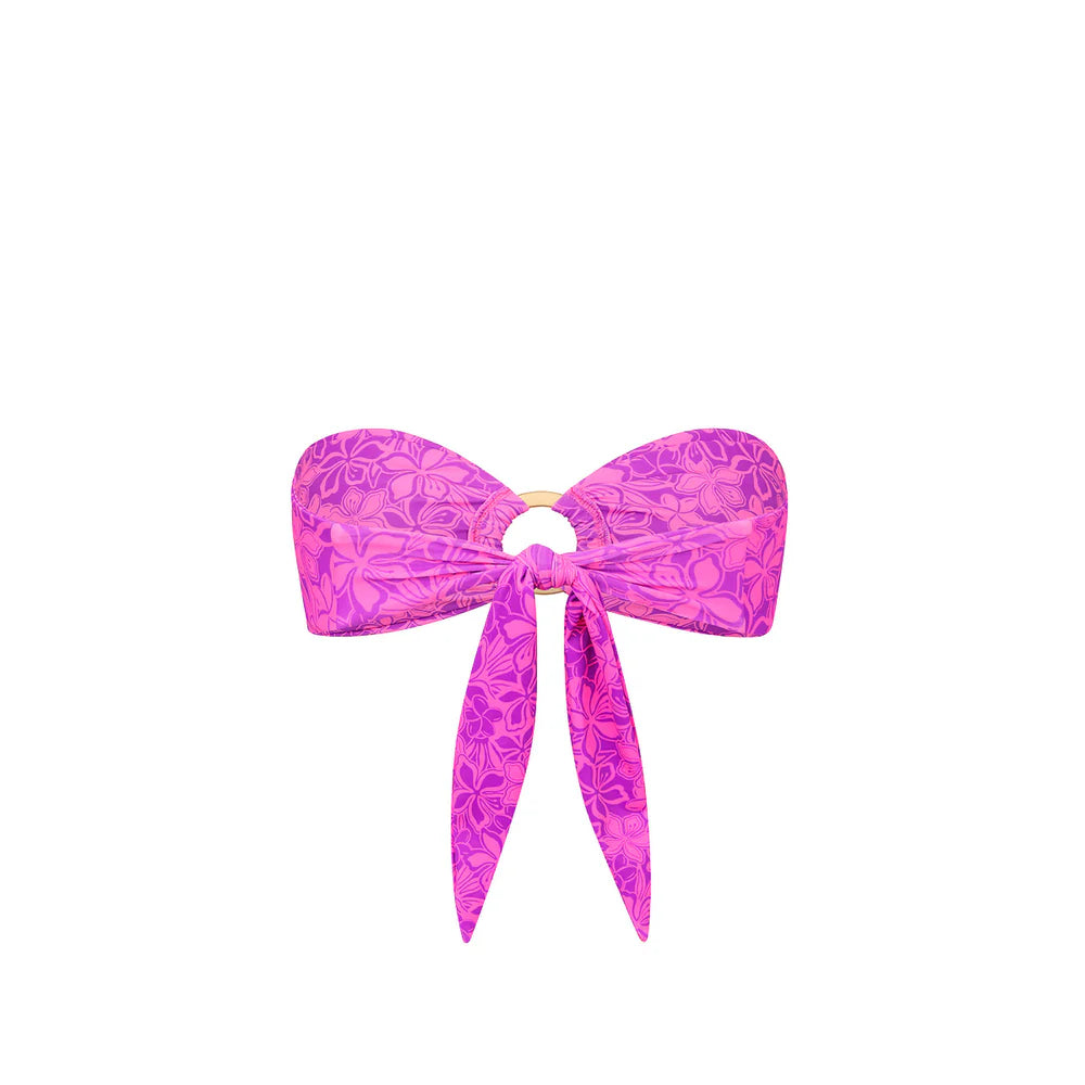 Kulani Kinis Bubble Berry Strapless Bandeau Bikini Top