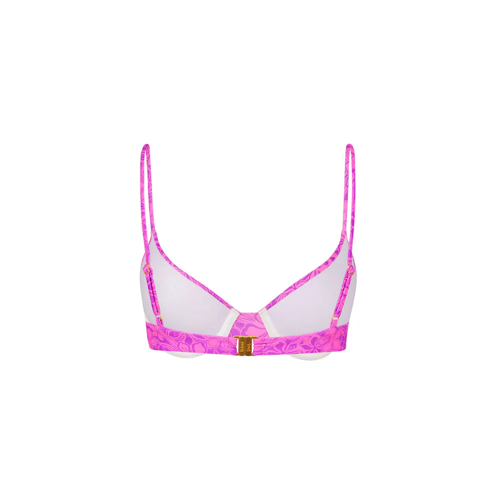 Kulani Kinis Bubble Berry Slim Underwire Bra Bikini Top