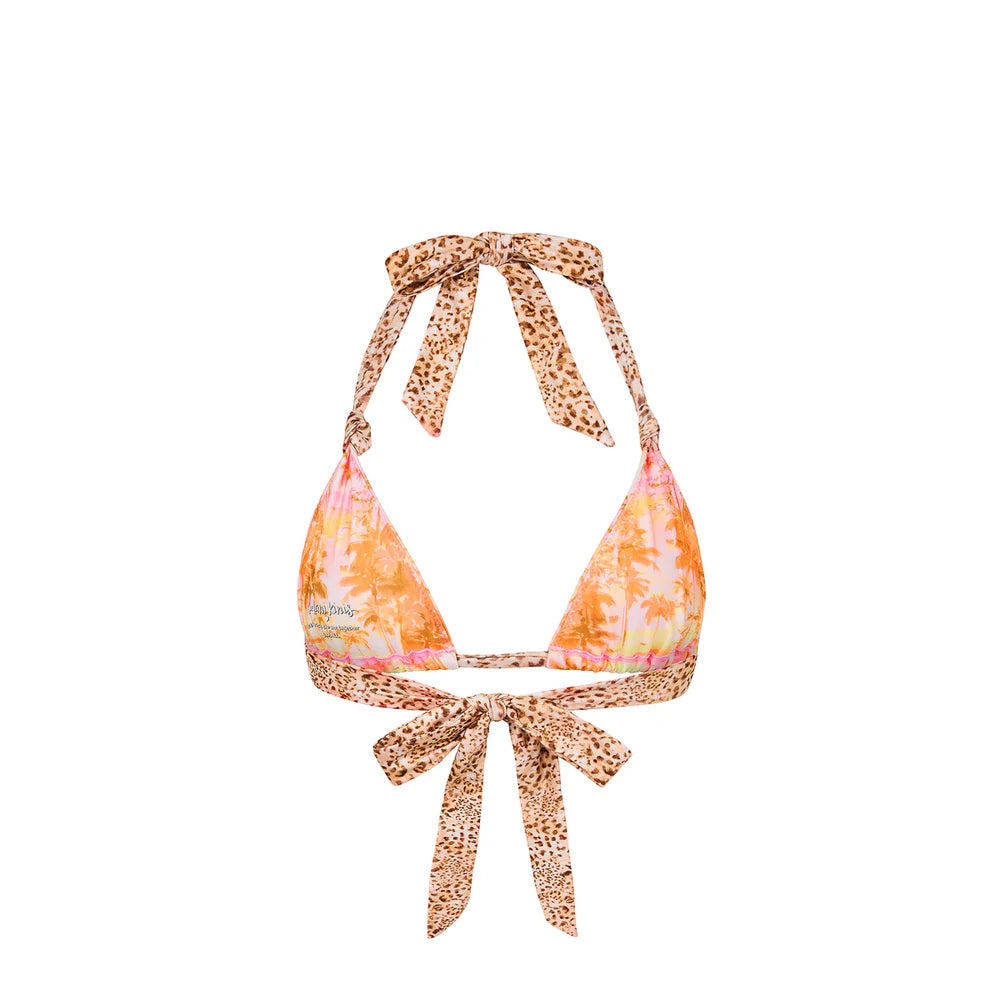 Kulani Kinis Wild Skies Soft Knot Halter Top