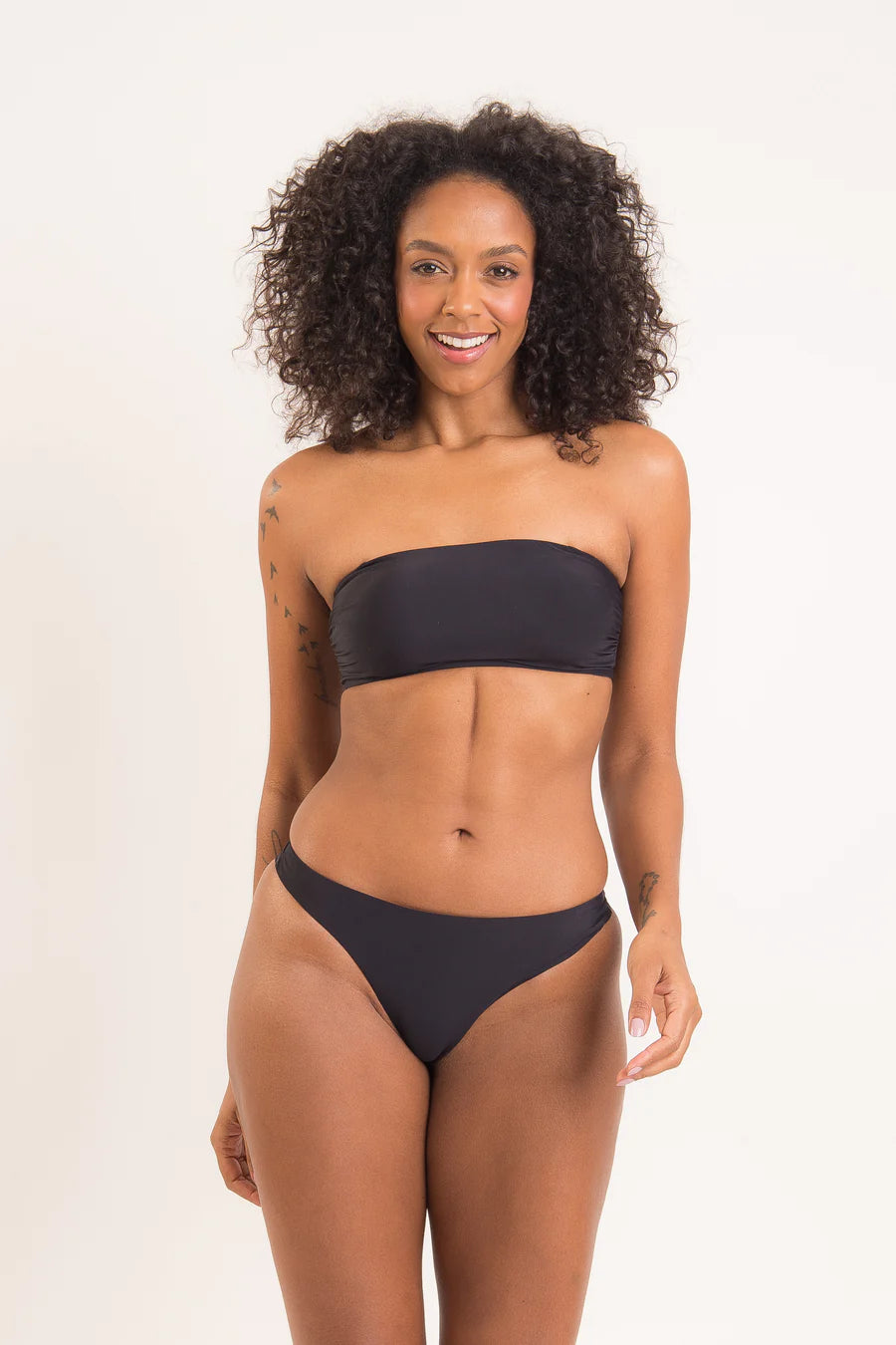 Rio De Sol Icon Nero Bandeau Reto Top