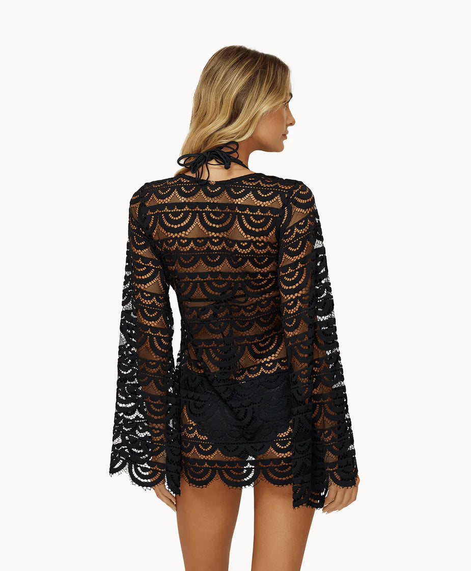PilyQ Midnight Lace Crochet Noah Tunic